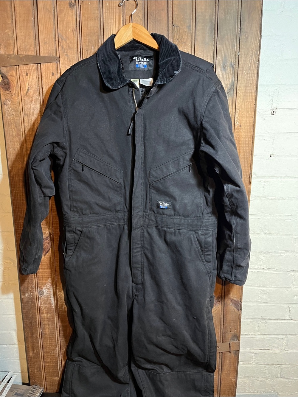 Walls Black Insulated Work overalls
